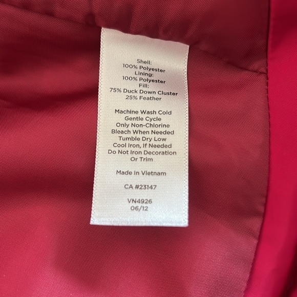 Talbots size medium down puffer vest - Picture 4 of 6